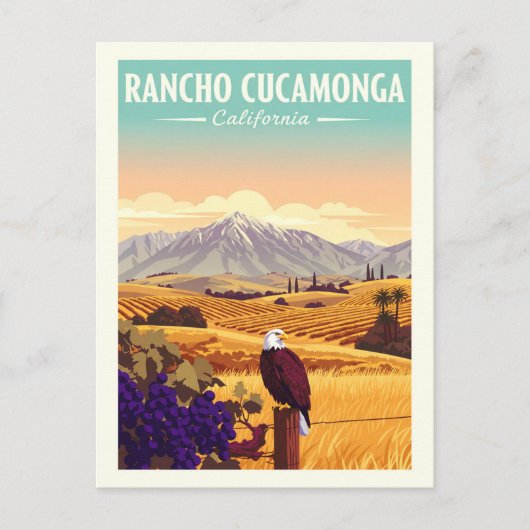 Vintag Rancho CucZA Postkarte (Vorderseite)