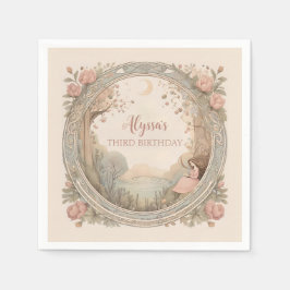 Vintag Rapunzel Fairytale Serviette