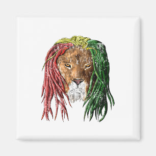 Vintag Rasta Reggae Lion Magnet