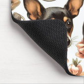 Vintag Rat Terrier Seamless Mousepad (Ecke)