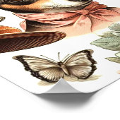 Vintag Rat Terrier Seamless Poster (Ecke)