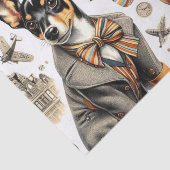 Vintag Rat Terrier Seamless Seidenpapier (Ausschnitt)