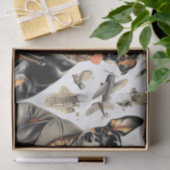 Vintag Rat Terrier Seamless Seidenpapier (Geschenk)