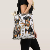 Vintag Rat Terrier Seamless Tasche (Von Nahem)