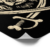 Vintag Rate English Springer Spanisch Crossbones D Poster (Ecke)