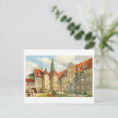 Vintag Rathaus Bielfeld Deutschland Postkarte (Stehend Vorderseite)