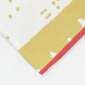 Vintag rauchloser abstrakter geometrischer Stil Fleecedecke (Ecke)