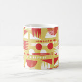 Vintag rauchloser abstrakter geometrischer Stil  Kaffeetasse (Mittel)