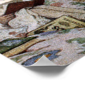 Vintag Reading Girl Poster (Ecke)