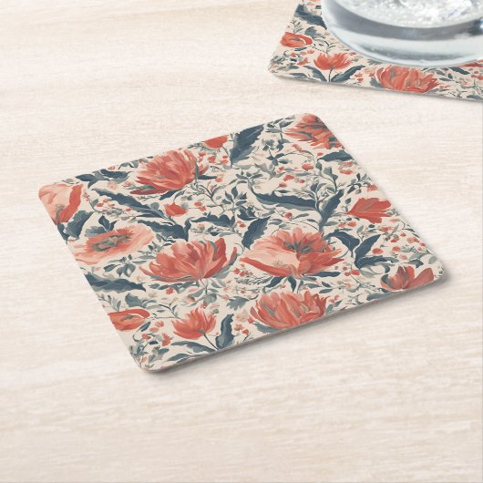 Vintag Rechteckiger Pappuntersetzer (angewinkelt)