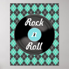 Vintag Record Wall Art Poster Print