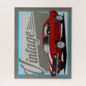 Vintag Red Camaro Puzzle (Vertikal)