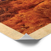 Vintag Red Center Australia Reiseplakat Poster (Ecke)