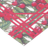 Vintag Red Cherry Fruit Pattern Küche Picnic Tischdecke (Schrägansicht)
