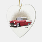 Vintag Red Chevy Coupe Keramik Ornament (Links)