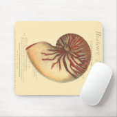 Vintag Red Conch Muschel Mousepad (Mit Mouse)