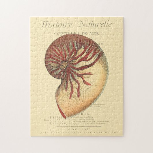 Vintag Red Conch Muschel Puzzle (Vertikal)