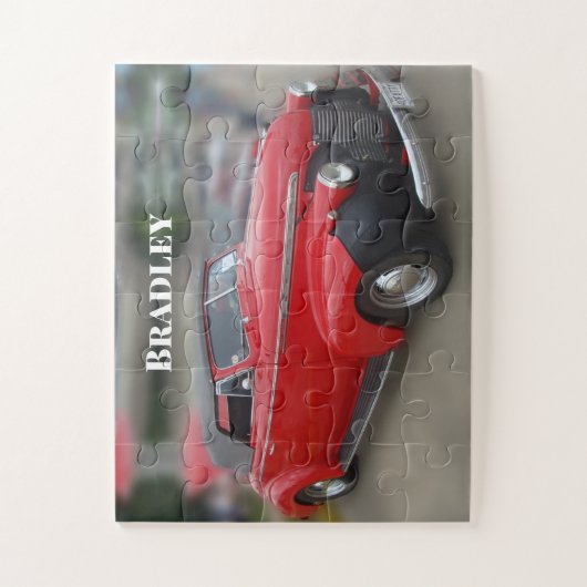 Vintag Red Covertible Jigsaw Puzzle (Vertikal)