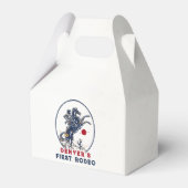 Vintag Red Cowboy First Rodeo Geburtstag Geschenkschachtel (Vorderseite)