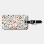 Vintag Red Daisy Floral Pattern - Botanisch Gepäckanhänger (Vorderseite horizontal)