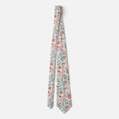 Vintag Red Daisy Floral Pattern - Botanisch Krawatte (Rückseite)