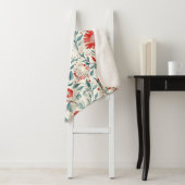 Vintag Red Daisy Floral Pattern - Botanisch Sherpadecke (Beispiel)