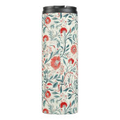 Vintag Red Daisy Floral Pattern - Botanisch Thermosbecher (Rückseite)