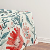 Vintag Red Daisy Floral Pattern - Botanisch Tischdecke (Beispiel)