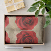 Vintag Red Decoupage Seidenpapier (Geschenk)