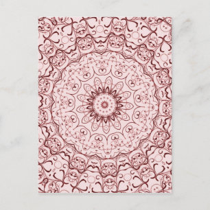 Vintag Red Doily Postkarte