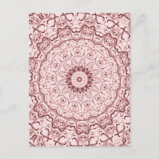 Vintag Red Doily Postkarte (Vorderseite)