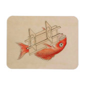 Vintag Red Fish Yokai Magnet (Horizontal)