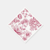 Vintag Red Floral |Erntedank | Fall Napkin Serviette (Ecke)