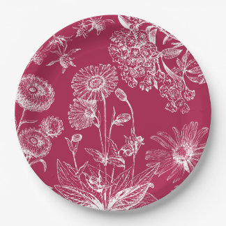 Vintag Red Floral |Erntedank | Fall Teller