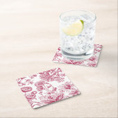 Vintag Red Floral |Erntedank | Fall Untersetzer (Vor Ort)