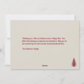 Vintag Red Frohe Weihnachten (Rückseite)