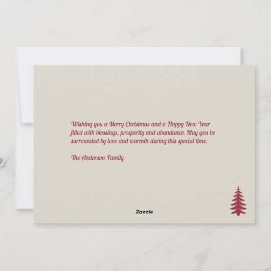 Vintag Red Frohe Weihnachten (Rückseite)