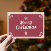 Vintag Red Frohe Weihnachten