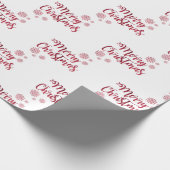 Vintag Red Frohe Weihnachten Geschenkpapier (Ecke)