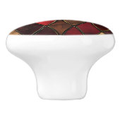 Vintag-Red-Gold-Keramik Keramikknauf (Seitenansicht)