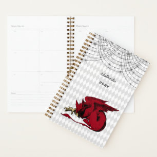 Vintag Red Griffin Alice im Wunderland Planer