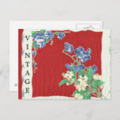 Vintag Red HandkerChief Postcard Postkarte (Vorne/Hinten)
