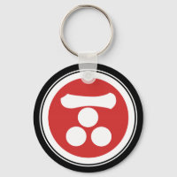 Vintag Red Mori Japan Samurai Mon Graphic