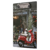 Vintag Red Motor Scooter Klemmbrett (Links)