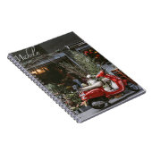 Vintag Red Motor Scooter Notizblock (Rechte Seite)