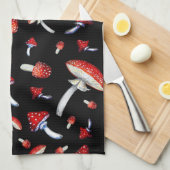 Vintag Red Mushroom Geschirrtuch (Viertel Falte)