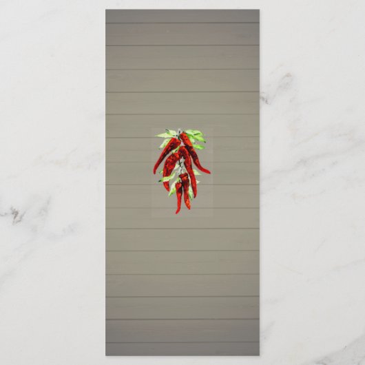 Vintag Red Pepper - Menükarte (Rückseite)