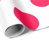 Vintag Red Polka Dots White Christmas Template Geschenkpapier (Rolleneckpunkt)