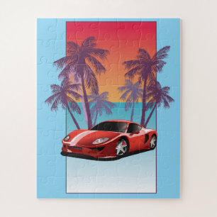 Vintag Red Sports Puzzle