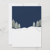 Vintag Red Truck Weihnachtsdusche Einladung (Rückseite)